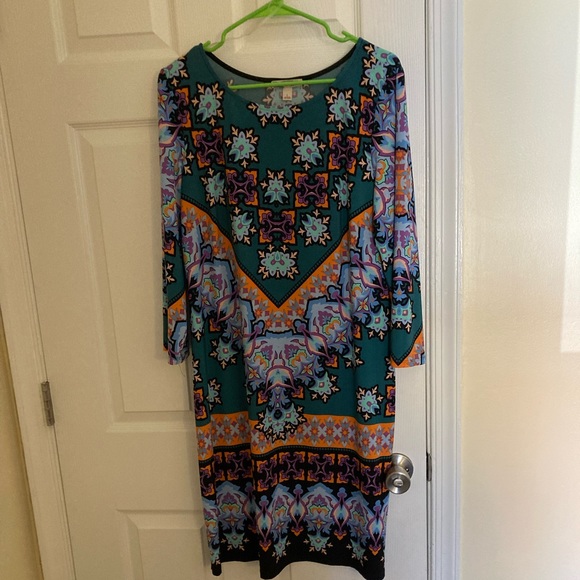 Multicolored Pattern Dress - Picture 3 of 4